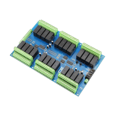 24-Channel DPDT Signal Relay Controller + 8 GPIO with I2C Interface